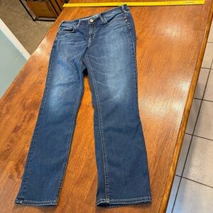 Silver Jeans Women's Avery Straight Dark Blue Jeans